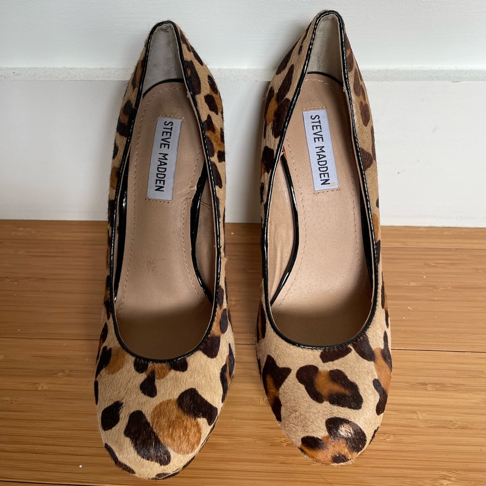 Steve Madden Real Fur Shoes Size 9